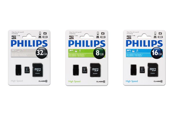 Philips 超迷你Micro SD讀卡機 + Class 10 Micro SD + SD Adapter套裝