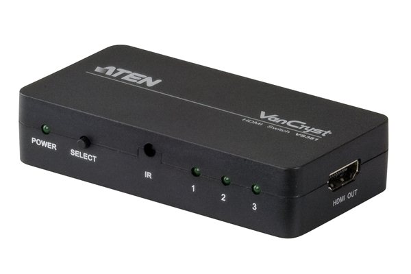 ATEN 2013年影音新品 3入1出掌上型 HDMI Switch – VS381