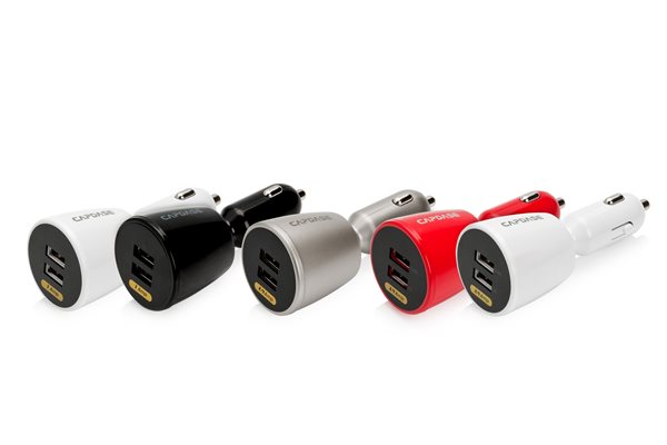 CAPDASE Dual USB Car Charger – Revo Series 靈活　轉出力量