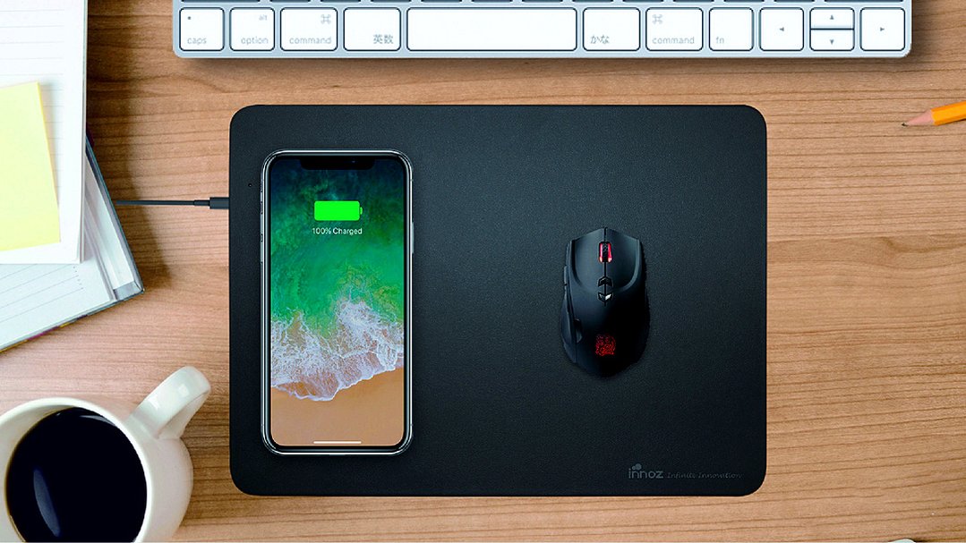 INNOZ 10W 無線充電滑鼠墊 為 MOUSE PAD 再次定位